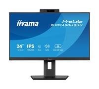 iiyama ProLite XUB2490HSUH-B2 - Écran LED - 24" (23.8" visualisable) - 1920 x 1080 Full HD (1080p) @ 100 Hz - IPS - 250 cd/m² - 1300:1 - 4 ms - HDMI, DisplayPort - haut-parleurs - mat, noir Noir, Mat