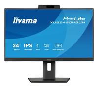 iiyama 24" IPS-panel 1920x1080 Windows Hello Webcam 5MP Autofocus Support de hauteur réglable 15cm 4ms 250cd/m2 Haut-parleurs HDMI DP