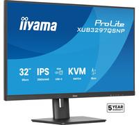 iiyama XUB3297QSNP-B1 Moniteur 31.5", IPS, 2560 x 1440/100Hz, 1H1DP1C, Has, RJ45, PD95W, KVM