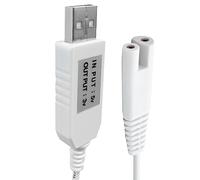 IIYL Cordon de chargeur de rechange pour hydropulseur Waterpik WP360 WP462 WP450 WF13 WP100, câble de charge USB (blanc)