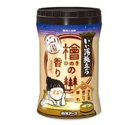 Iiyu Tabidachi Milky Hot Spring Bath Powder 600 g - Hinoki Cypress Scent - Japonais Onsen Style Bath Soak avec extraits d'herbes - Sel de bain relaxant et hydratant - Fabriqué au Japon
