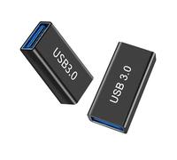 iJiGui Adaptateur 3.0 USB A vers 3.0 USB A, Adaptateur USB Femelle à Femelle, Connecter Deux Extrémités Mâles USB Adaptateur Compatible avec Tous Les Câbles USB Courants Câble (2 Pack)