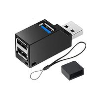 iJiGui USB 3.0 3 Ports Hub (2 USB 2.0 + USB 3.0), Mini Hub USB Port Multi USB Port USB Multiple, PC USB Splitter Adaptateur de Hub USB Compatible avec Windows XP/Vista / 7/8 / 10, Mac OS