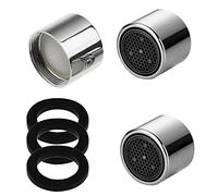 iJiGui Mousseur Robinet M22, 3 Pièces Aérateur de robinet, Aerateur Robinet Economie Eau Avec Filtre en Acier Inoxydable pour Robinet Lavabo de Salle de Bain et Cuisine, Comprendre 3 Joints