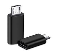 iJiZuo Adapter USB C Auf Micro USB 2 Pack, USB Typ C (Female) zu Micro-USB (Male) Adapter, Unterstützt 2,4 A Schnellladung für Samsung, Huawei, Xiaomi, Power Bank