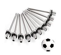 iJiZuo Aiguilles de gonflage pour Pompe à Ballon (Lot de 10), Aiguilles de gonflage en Acier Inoxydable, pour Les Pompes de Ballons de Basketball, Football, Volleyball, Rugby, Handball, Waterpolo