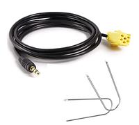 iJiZuo Cable Auxiliaire Jack 3.5 mm Aux, Câble Aux pour Voiture avec Outils de Suppression, pour Fiat Grande Punto/Alfa Romeo(2007-Now)(1.5 mètres)