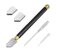 iJiZuo Kit de coupe de verre - Tête de coupe professionnelle 2 mm-20 mm | pointe en carbure d'alimentation en huile pour verre, carrelage, miroir, mosaïque
