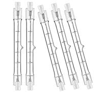 iJiZuo Lot de 5 R7S Ampoule Halogène 118mm 160W 230V, Dimmable Ampoule Hal | gène Crayon Blanc Chaud 2800K pour Spot de Bâtiment, Eclairage Paysage de Travail, Eclairage Salon