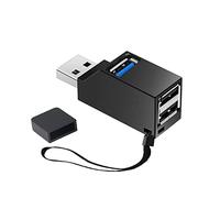 iJiZuo USB 3.0 Hub 3 Ports (2 USB 2.0 + USB 3.0), Compatible avec Windows 10/8/8.1/7/Vista/XP et Mac OS X, Linux et Chrome OS (Noir)