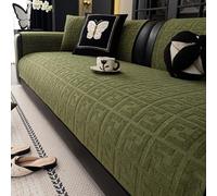 IJNBHU Housse De Canapé d'angle, Couvre/Jete/Protege De Canape 3 Places, Housse Bz/Fauteuil/Clic Clac 2 Places Convertible,Protege Canape Adaptée aux Animaux,Vert,110 * 160cm