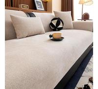 IJNBHU Housses de Protection pour canape 1, 2, 3 Places et canapé d'angle, en Tissu Chenille, Qui aident à prévenir Les Taches et Les Rayures pour canapé sectionnel,Jaune,45 * 45cm