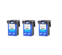 IJOSADON 1/3PCS 22xl CARTRIDGES À L'ENK COMPATIBLES Compatible avec HP21 22 HP22 BURANCE F2280 F2180 F4180 F300 F380 F2100 F2200(3PCS 22XLC)