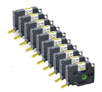 IJOSADON 10pcs HSE-231 Étiquettes compatibles des Tubes Thermiques Compatible avec Les modèles de Fabricants d'étiquettes HSE-211 221 241 251 611 621 631 641 651(10PK Hse-631)