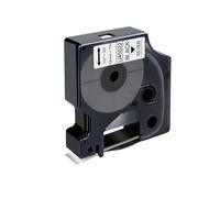 IJOSADON 1PCS 12 mm Étiquette Cassette Ribbon Compatible avec la Bande D1 45010 45013 45016 45017 45018 Compatible avec LabelManager 160 280 et Les Fabricants d'étiquettes similaires(Black on Silver)