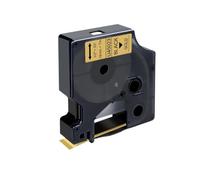 IJOSADON 1PCS 12 mm Étiquette Cassette Ribbon Compatible avec la Bande D1 45010 45013 45016 45017 45018 Compatible avec LabelManager 160 280 et Les Fabricants d'étiquettes similaires(Black on Gold)