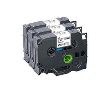 IJOSADON 3/5 pcs compatibles RE34 Ruban d'étiquette de Ruban satiné Compatible avec Le Fabricant d'étiquettes RN34 RW34 R234 R231 RE31 12 mm(3PK Black on White)