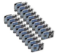 IJOSADON 30 Rubans adhésifs compatibles avec Les modèles d'imprimante d'étiquettes KL-60 KL-100 KL-120 Compatible avec numéro de pièce XR9WE XR-9WE XR-9X XR-9RD XR-9BU(Black on Blue)
