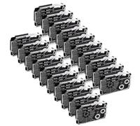 IJOSADON 30 Rubans adhésifs compatibles avec Les modèles d'imprimante d'étiquettes KL-60 KL-100 KL-120 Compatible avec numéro de pièce XR9WE XR-9WE XR-9X XR-9RD XR-9BU(White on Black)