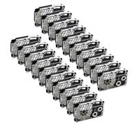 IJOSADON 30 Rubans adhésifs compatibles avec Les modèles d'imprimante d'étiquettes KL-60 KL-100 KL-120 Compatible avec numéro de pièce XR9WE XR-9WE XR-9X XR-9RD XR-9BU(Black on Clear)