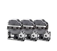 IJOSADON 3PK 12 mm SD12KW Blanc sur Noir Compatible avec Les étiqueteuses King Kim