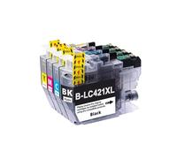 IJOSADON Cartouche à Encre 421xl Compatible Compatible avec DCP-J1050DW MFC-J1010DW DCP-J1140DW Printers LC421XL Remplacement(1 Set (4PCS))