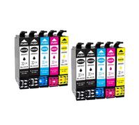 IJOSADON Cartouche à Encre Compatible 603xl T603 Compatible avec XP-2100 XP-2105 XP-3100 XP-3105 XP-4100 XP-4105(4BK 2C 2Y 2M)