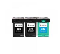 IJOSADON Cartouche à Encre Compatible Compatible avec Deskjet 5440 PSC 1510 Photosmart 1500 C3100 C3180 Compatible avec 336 342 C9362EE C9361EEE(2BK and 1COLOR)