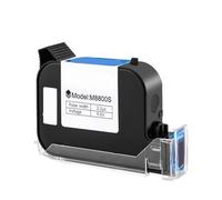 IJOSADON Cartouche Compatible avec Les imprimantes à Jet d'encre Portables, 1/2/3/5 pièces, 12.7mm, Encre Noire à solvant étanche à séchage Rapide(1PC-Black)