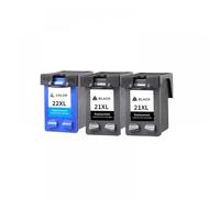 IJOSADON Cartouches à Encre compatibles Compatible avec Le Remplacement 21xl 22xl Compatible avec HP21 Deskjet F300 Série F310 F325 F335 F340 F350 F370 F380 F385 F390(2BK and 1COLOR)