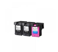 IJOSADON Compatible avec HP652 652 Deskjet 1115 1118 2135 2136 2138 3635 3636 3835 4535 4536 4538 4675 652xl CARTRIDGES À L'ENK COMPATIBLES COMPATIBLES(2BK and 1COLOR)