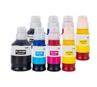 IJOSADON Encre de Recharge à Base d'eau, Couleur Compatible GI10, Compatible avec imprimantes GM2010 GM4010 G5010 G6010(8X Bottle-BKCMY)