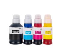 IJOSADON Encre de Recharge à Base d'eau, Couleur Compatible GI10, Compatible avec imprimantes GM2010 GM4010 G5010 G6010(4X Bottle-BKCMY)