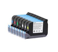 IJOSADON JS12 Compatible Ink Cartridge for Handheld Online Inkjet Printer 12.7mm Quick Fast Dry Eco Solvent Adhesion JS12(1set(7Colors))