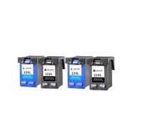 IJOSADON Les Cartouches à Encre compatibles Compatible avec 21 22 s'adaptent à HP21 HP22 Compatible avec Deskjet F2180 F2200 F2280 F4180 F300 F380 380 D2300(2BK and 2COLOR)