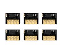 IJOSADON Mise à Niveau de la Puce de la Cartouche d'encre HP730, Compatible avec Les puces d'imprimante DesignJet T1600 T1600dr T1700 T1700dr T2600 T2600dr(MBK PBK C M Y GY)