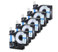 IJOSADON Ruban Regional Standard Bleu sur Blanc A45014 Compatible avec D1 45014 12 mm 5pk Compatible avec LabelManager 450D 150 Étiquettes par Pack