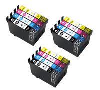 IJOSADON T502 T502XL 502 502XL CARTRIE À L'ENK Compatible avec Puce Compatible avec XP 5100 XP 5105 WF 2860 WF 2865 Primantes(12pcs 3set)