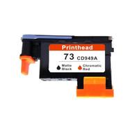 IJOSADON Tête d'impression Compatible Compatible avec HP73 CD949A Matte Noir et Rouge chromatique Compatible avec DesignJet Z2100 Z5200 Z3100
