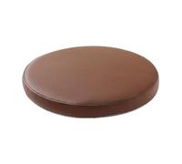 IJQXLA 35 * 35cm Coussin de Chaise Rond antidérapant en Mousse à mémoire de Forme en Cuir PU pour Salle à Manger, Bar - Coussin d'assise imperméable