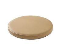 IJQXLA 35 * 35cm Coussin De Chaise Ronde Imperméable/Coussin De Siège en Cuir PU, Paquets De Galette De Chaise Ronde en Mousse À Mémoire De Forme