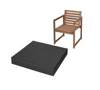 IJQXLA Coussin de Chaise Adirondack 50 x 50 cm, épais et imperméable, en Mousse, pour Cuisine, Salle à Manger, Salon, Jardin, terrasse, Meubles en rotin, Housse Amovible zippée.
