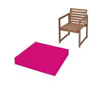IJQXLA Coussins de Chaise d'extérieur 45 x 50 cm (18" x 20"), épais et imperméable, en Mousse, pour Cuisine, Salle à Manger, Salon et Jardin, Meubles en rotin, Housse Amovible zippée