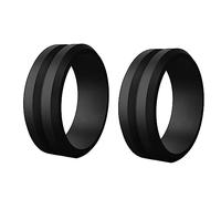 IJSDNVJNDX 2 PCS 8mm Populaire 7-14 Taille pour Femmes Silicone Cool Anneaux Bague de Mariage en Silicone 14