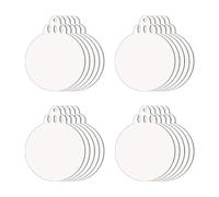 IJSDNVJNDX 20 Pièces de Décorations de Noël par Sublimation Vierges en MDF à Transfert Thermique Double Face pour Décoration de Noël Commémorative par Sublimation