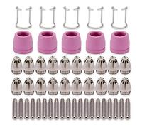 IJSDNVJNDX AG60-55 WSD-60 Plasma Cutter Torch Tip Buses Consommables Kit Plasma Cutter Accessoires 50PK