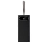 IJSDNVJNDX Boîtier de Batterie DIY 28 X 18650, Boîtier de Batterie Externe 10 W, Support de Boîte de Rangement Amovible avec Lampe de Camping Noir