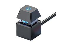 IJSDNVJNDX Commutateur D'Ordinateur Carte Mère PC Démarrage Externe Lumière LED Marche/Arrêt Bouton Carré Câble D'Extension de 2 M Installation Facile Facile à Utiliser Noir