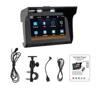 IJSDNVJNDX ÉCran Capacitif de Moto Portable de 5 Pouces pour éCran de Moto éTanche Carplay Android Auto IP65 sans