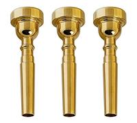 IJSDNVJNDX Embouchure Trompette 7C 5C 3C Ensemble Embouchure Trompette Accessoires Instruments de Musique de Remplacement (Lot de 3) Doré